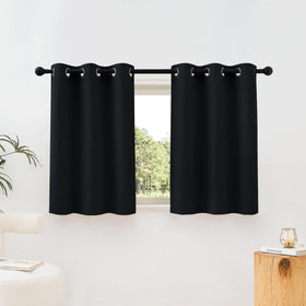 Grommet Blackout Curtains Set for Windows