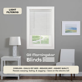 Achim Home Furnishings Cordless GII Morningstar 1" Light Filtering Mini Blind