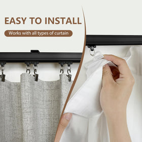 Ceiling Mount Curtain Track with Clips