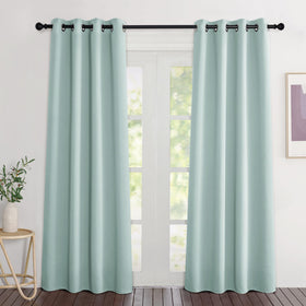 Grommet Blackout Curtains Set for Windows
