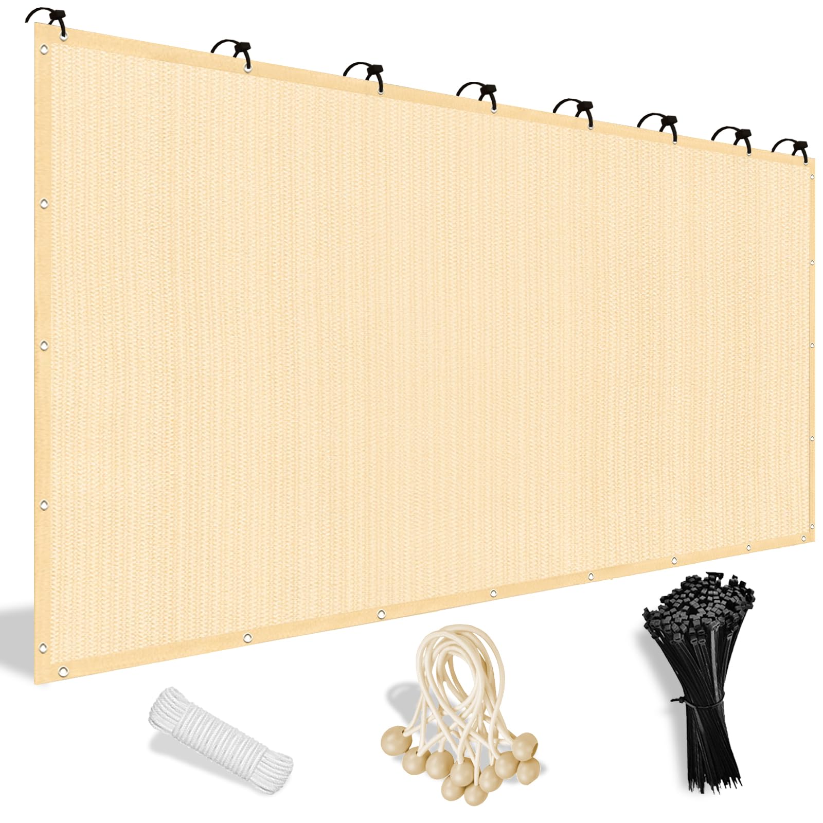 90% Sun Shade Cloth with Grommets