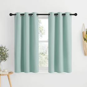 Grommet Blackout Curtains Set for Windows