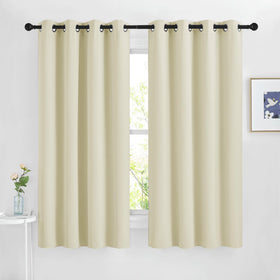 Grommet Blackout Curtains Set for Windows