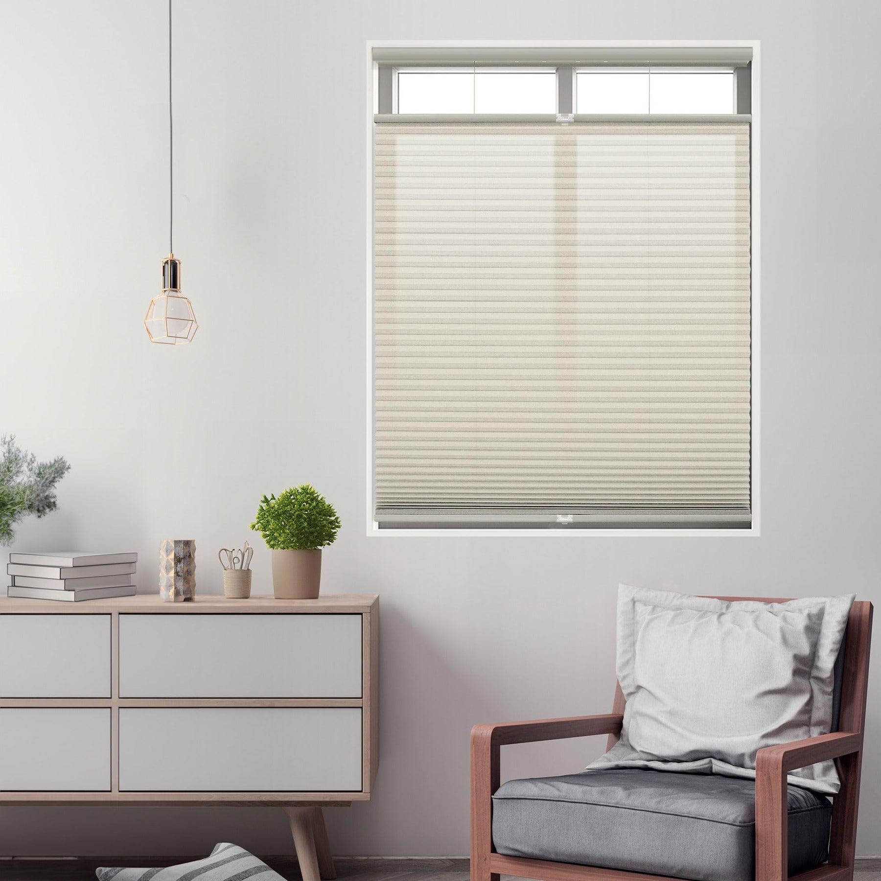 DEZ FURNISHINGS Cordless 1" Light Filtering Top Down Bottom Up Cellular Shade