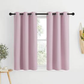 Grommet Blackout Curtains Set for Windows