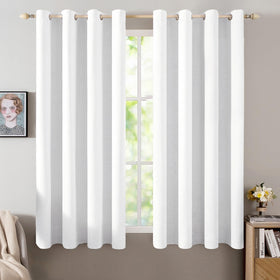 100% Blackout Linen Curtains for Bedroom & Living Room