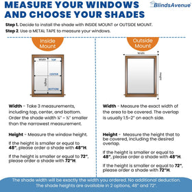 BlindsAvenue Cellular Honeycomb Cordless Shade, 9/16" Single Cell, Light Filtering