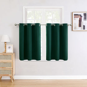 Grommet Blackout Curtains Set for Bedroom & Living Room