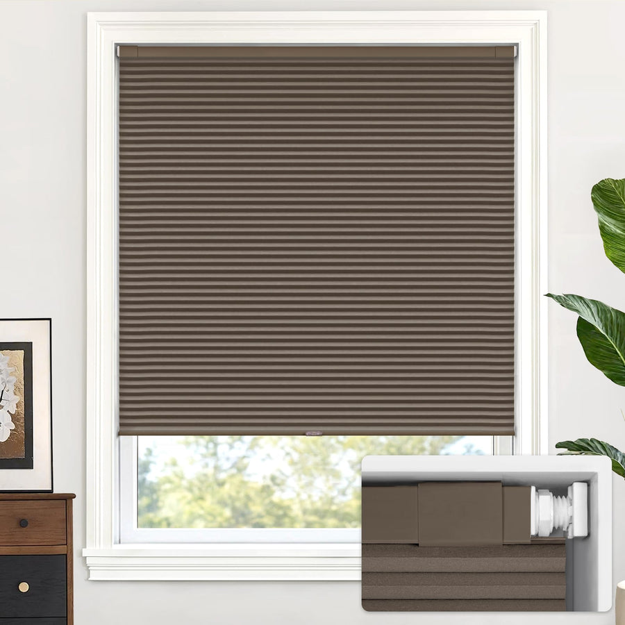 LazBlinds Cordless Cellular Shades No Tools No Drill Cellular Blinds for Windows