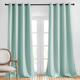 Grommet Blackout Curtains Set for Windows