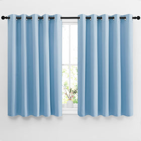 Grommet Blackout Curtains Set for Windows