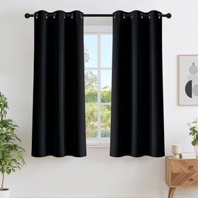 Grommet Blackout Curtains Set for Windows