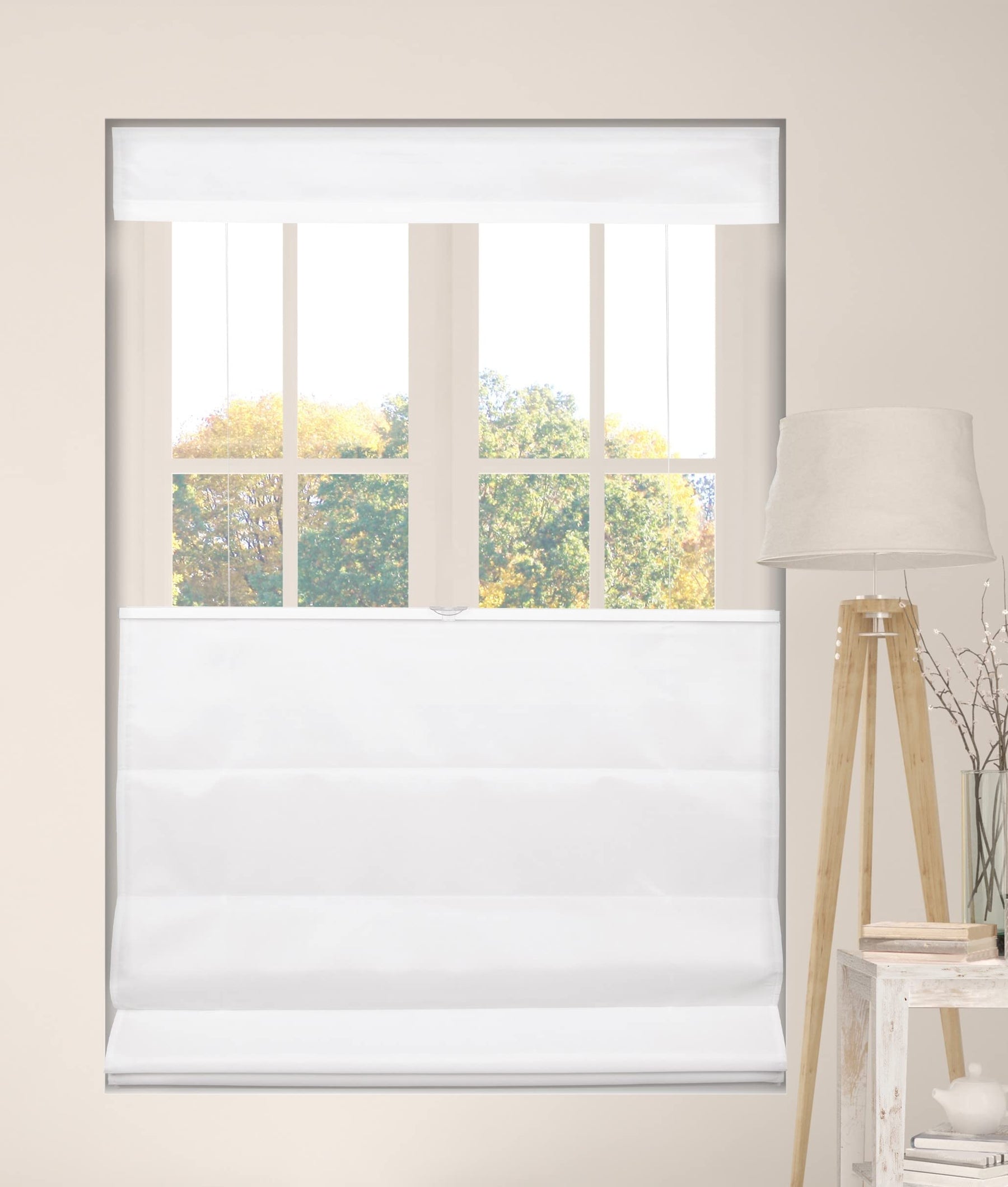ARLO BLINDS Cordless Fabric Roman Shades Blinds