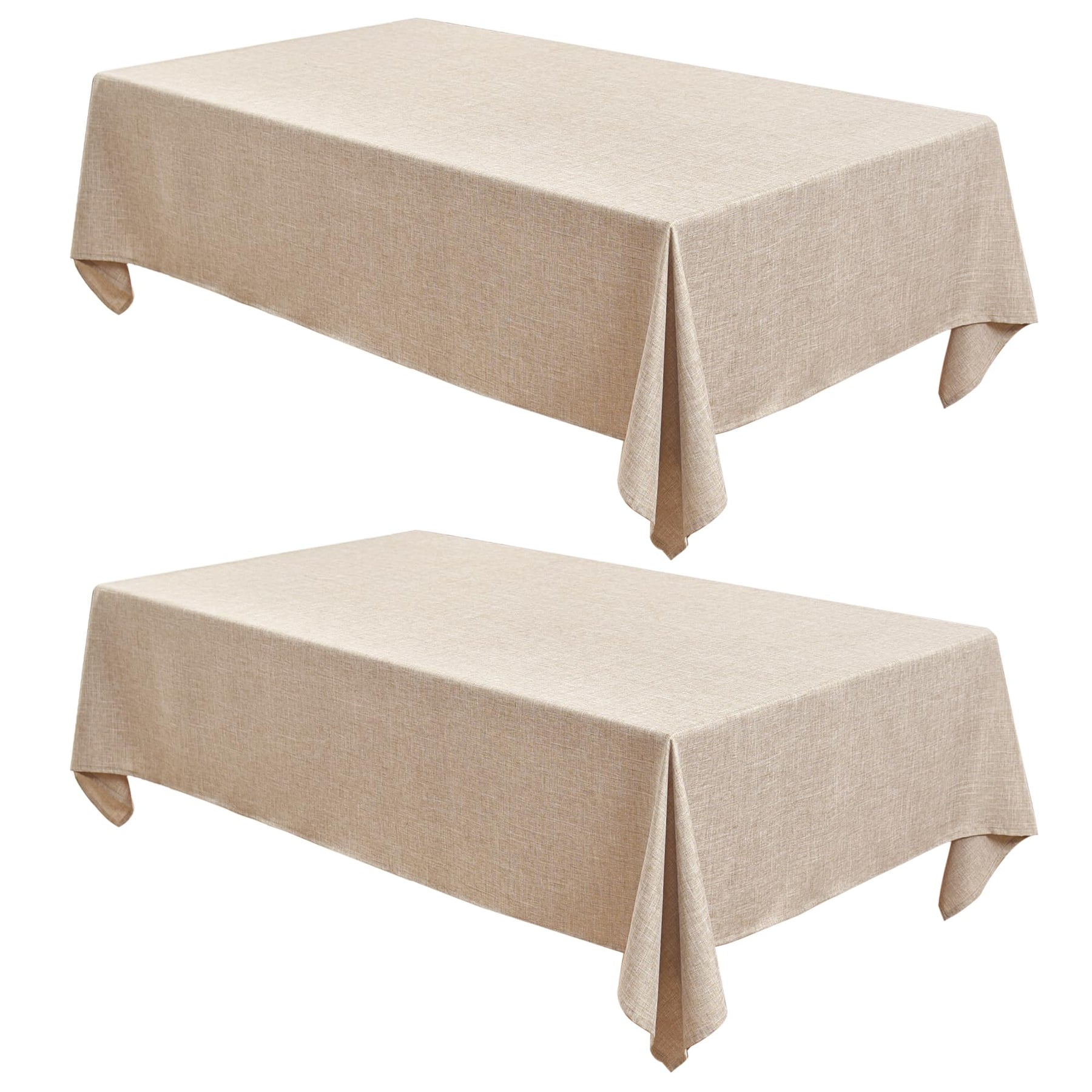 Fitable Faux Linen Tableclothes for Dining Kitchen Wedding Banquet Party