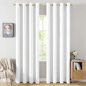 100% Blackout Linen Curtains for Bedroom & Living Room