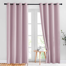 Grommet Blackout Curtains Set for Windows