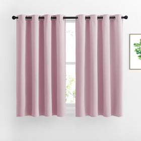 Grommet Blackout Curtains Set for Windows