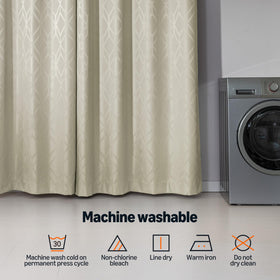 Jacquard 100% Blackout Thermal Insulated Curtains