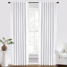 100% Blackout Linen Curtains for Bedroom