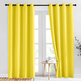 Grommet Blackout Curtains Set for Windows