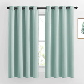 Grommet Blackout Curtains Set for Windows