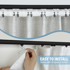 Hoeflife Curtain Track with clips