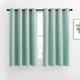 Grommet Blackout Curtains Set for Windows