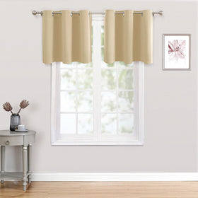 Grommet Blackout Curtains Set for Bedroom & Living Room