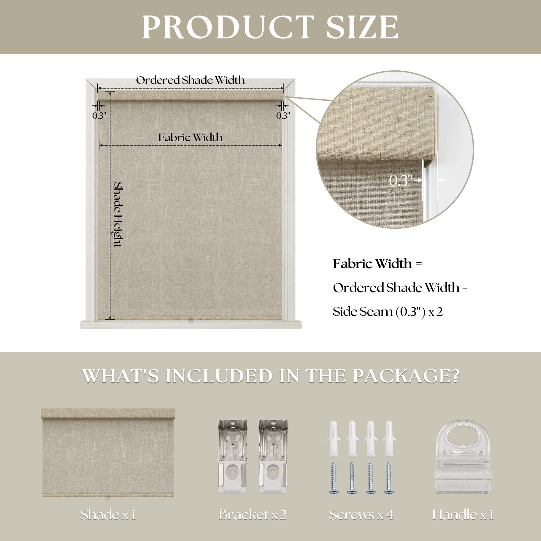 Cordless Light Filtering Roller Shades for Windows