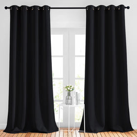 Grommet Blackout Curtains Set for Windows