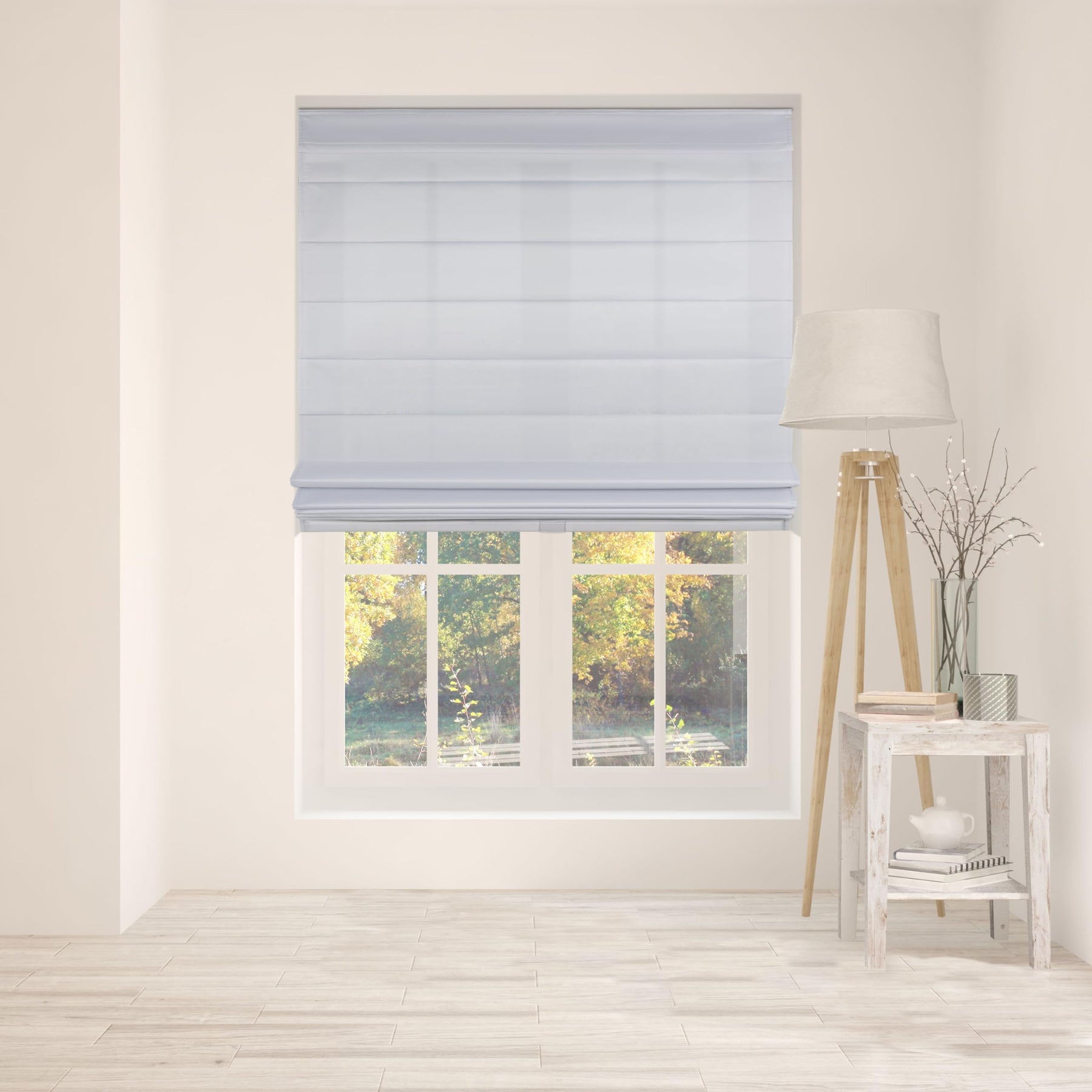 ARLO BLINDS Cordless Fabric Roman Shades Blinds