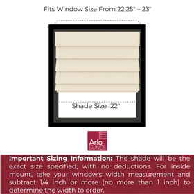 ARLO BLINDS Cordless Fabric Roman Shades Blinds