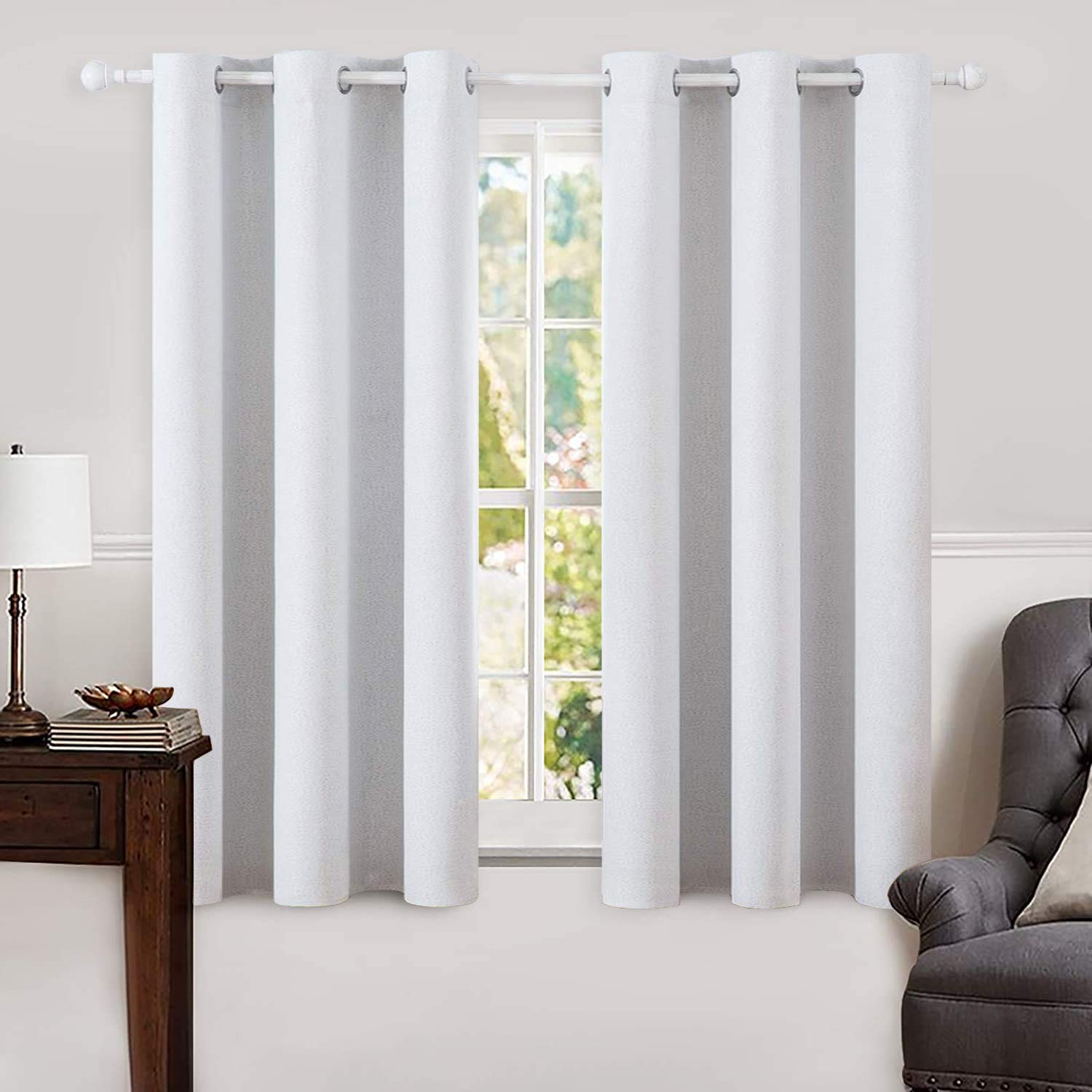 100% Blackout Linen Curtains for Bedroom & Living Room