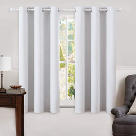 100% Blackout Linen Curtains for Bedroom & Living Room