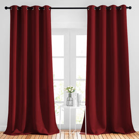 Grommet Blackout Curtains Set for Windows