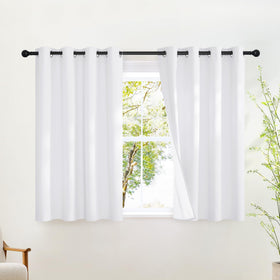 Grommet Blackout Curtains Set for Windows