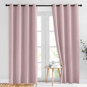 Grommet Blackout Curtains Set for Windows
