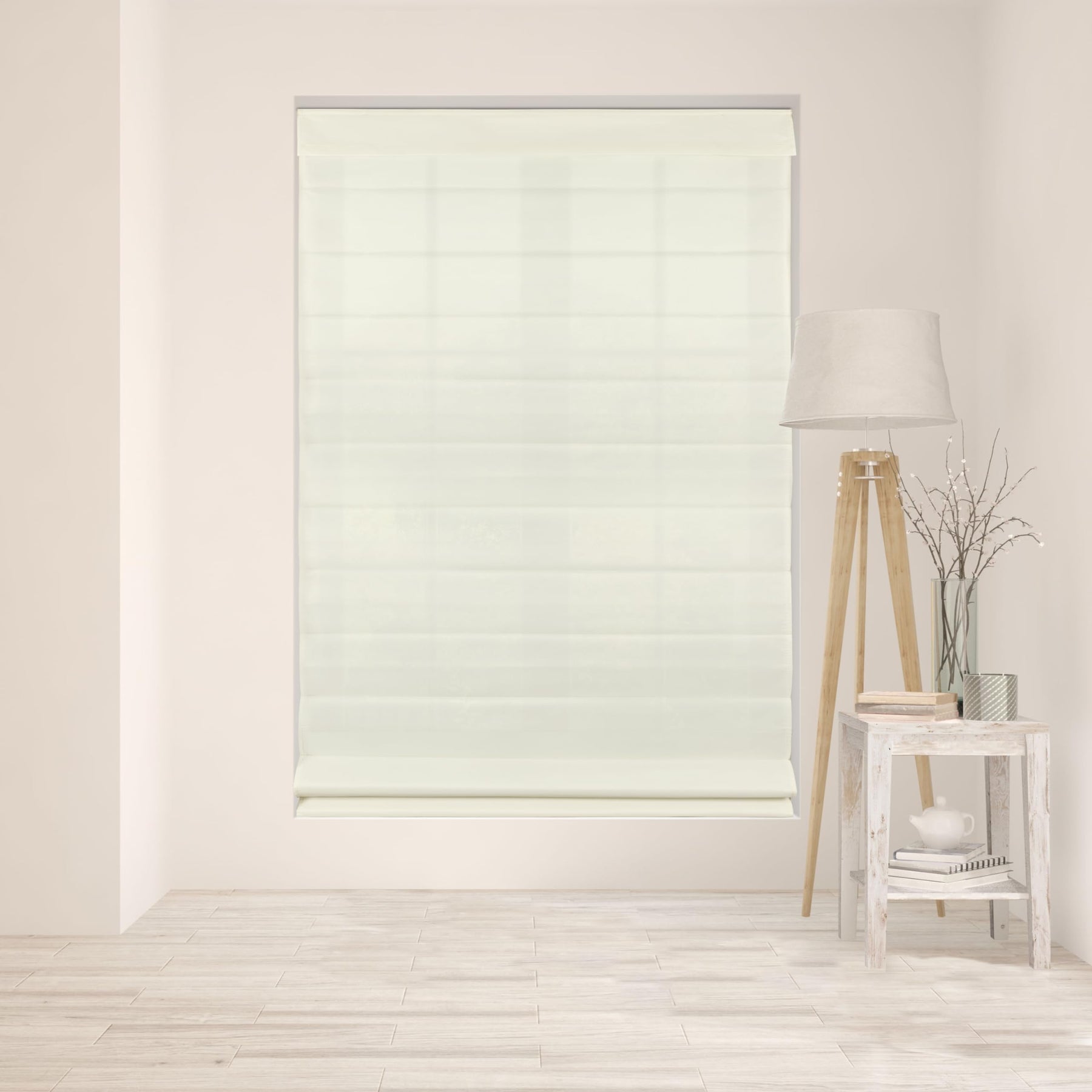 ARLO BLINDS Cordless Fabric Roman Shades Blinds
