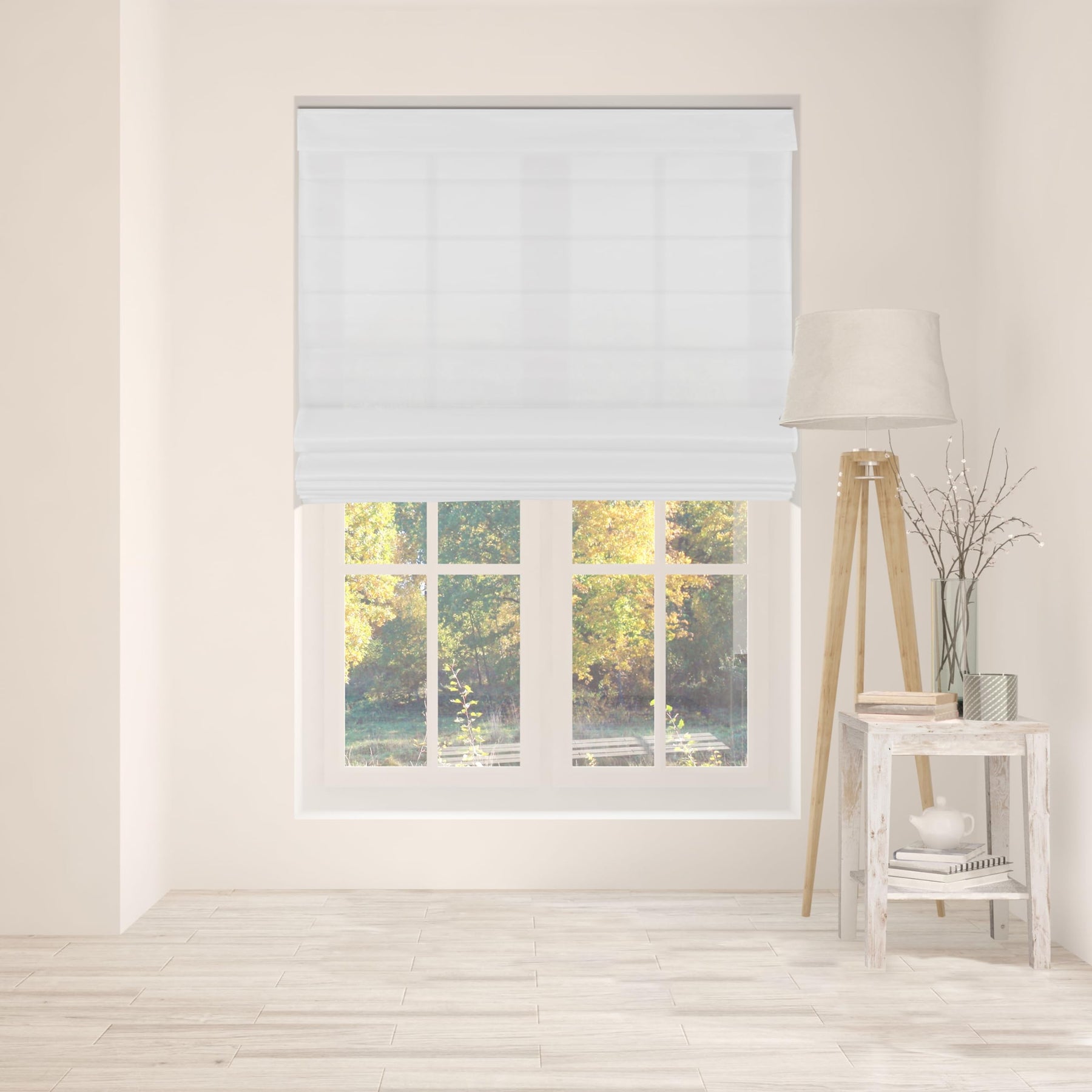 ARLO BLINDS Cordless Fabric Roman Shades Blinds