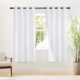 Grommet Blackout Curtains Set for Windows