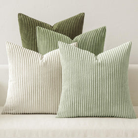 Boho Corduroy Throw Pillow Covers Set of 4