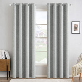 100% Blackout Linen Curtains for Bedroom & Living Room
