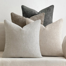 Chenille Throw Pillow Covers Set of 4
