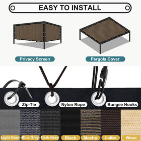90% Sun Shade Cloth with Grommets