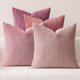 Boho Corduroy Throw Pillow Covers Set of 4