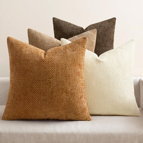 Chenille Throw Pillow Covers Set of 4