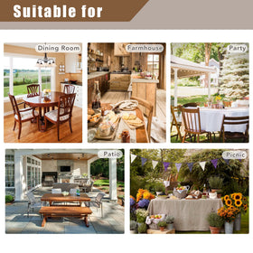 Fitable Faux Linen Tableclothes for Dining Kitchen Wedding Banquet Party