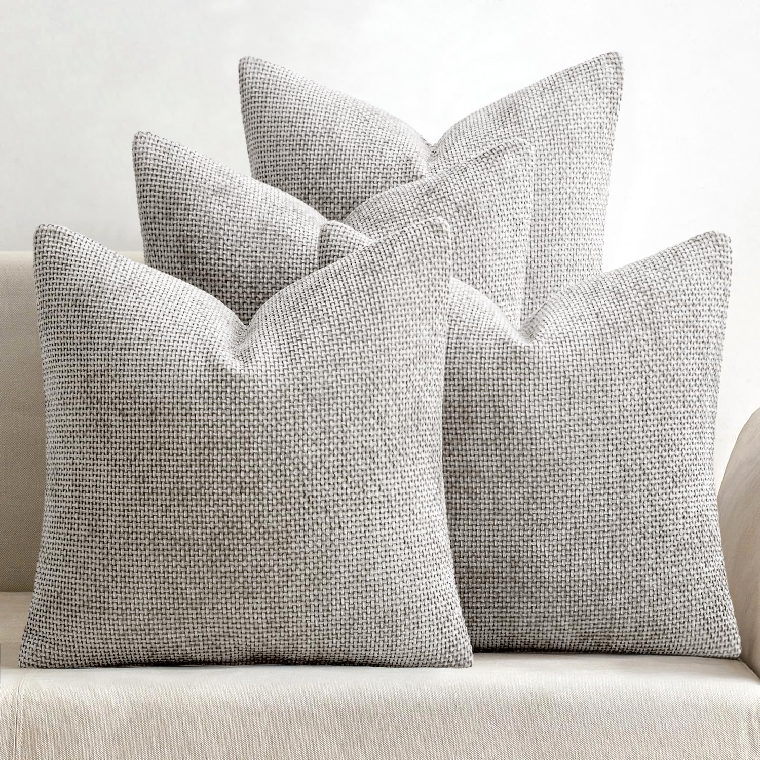 Chenille Throw Pillow Covers Set of 4