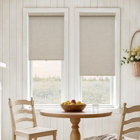 Cordless Light Filtering Roller Shades for Windows