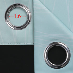 Estelar Textiler Ombre Blackout Curtains for Bedroom 2 Panels Set